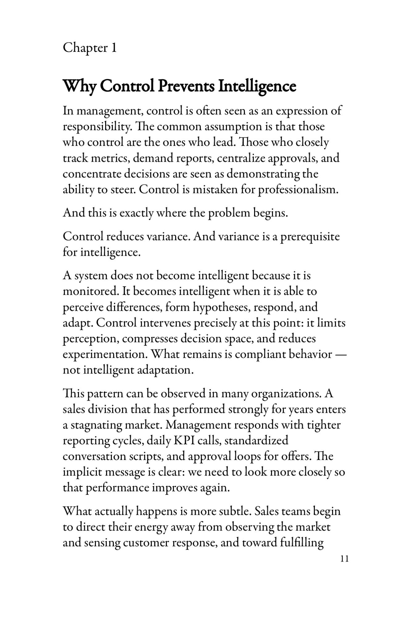 The Self-Intelligent Organization