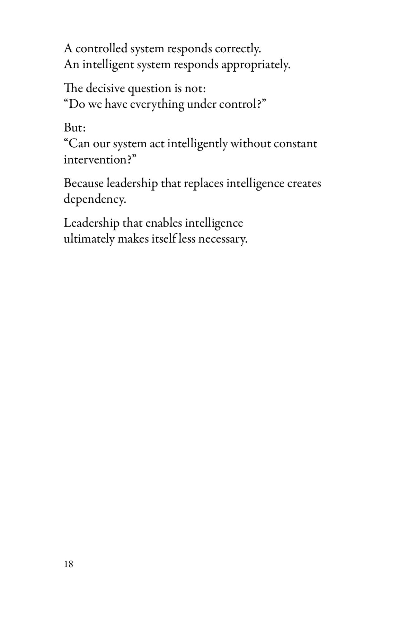 The Self-Intelligent Organization